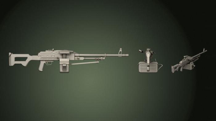 نموذج ثلاثي الأبعاد لآلة CNC سلاح 